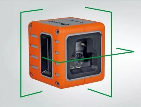 Cube je zelen kzov laser s pesnost +/- 3mm / 10m a dosahem 25m