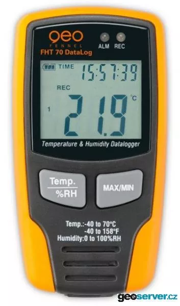 Datov zapisova teploty a vlhkosti FHT 70 Data 