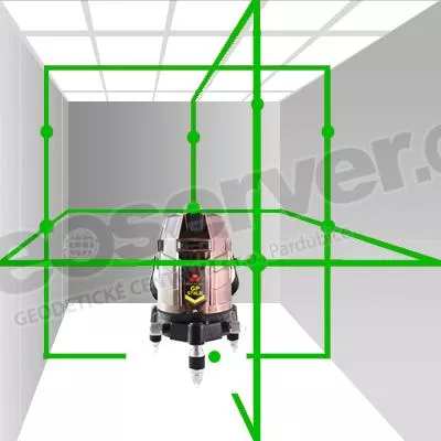 Kov laser GP-570LG, 360 stup, pesnost 1mm - zelen